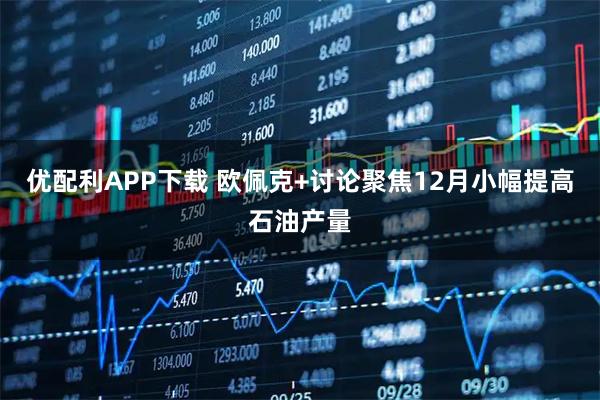 优配利APP下载 欧佩克+讨论聚焦12月小幅提高石油产量